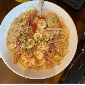 Chiken & Shrimp Carbonara