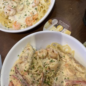 Chicken & Shrimp Carbonara