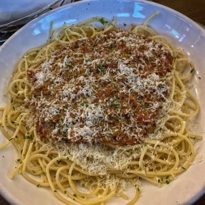 Spaghetti con salsa bolognesa