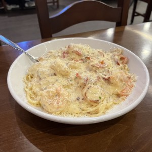 Chicken & Shrimp Carbonara