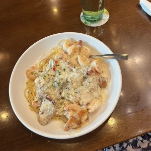 Chicken & Shrimp Carbonara