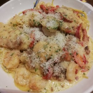 Chiken & Shrimp Carbonara