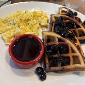 Waffles de blueberrys