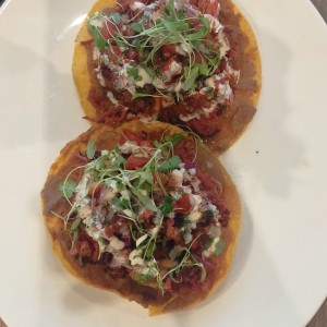 Tostadas de pulled pork