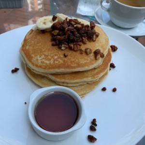 Pancakes con pecans