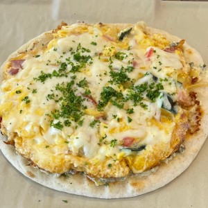 Breakfast pizza