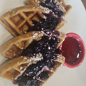 Gluten Free Blueberry Waffles