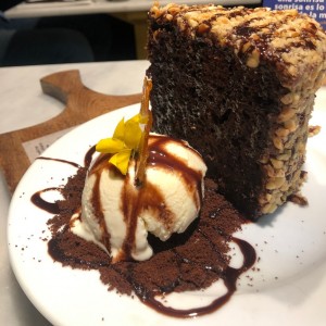 hot nutella cake con helado 