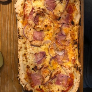 Pizza chicken grill