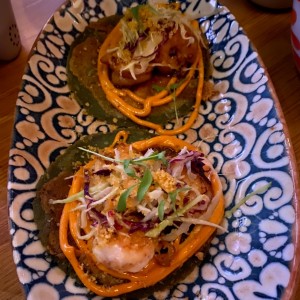 Tacos de camarones