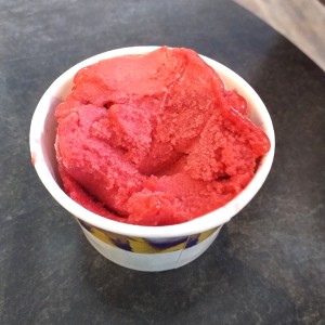 Raspberry sorbet