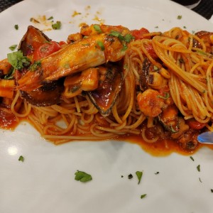 Pasta con Mariscos 