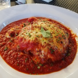 lasagna de carne gratinada