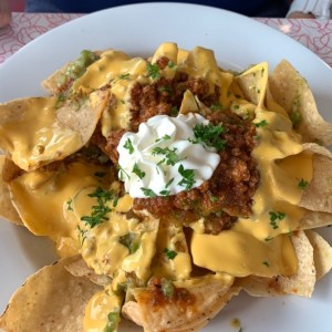 nachos con carne