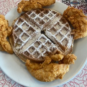 Chicken waffles