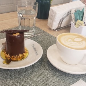 trufa de chocolate y capuchino