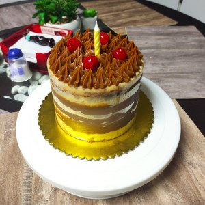 Naked cake de dulce de leche