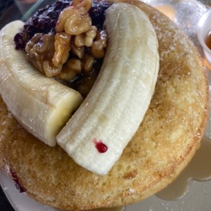 Pancakes de Banana y nueces 