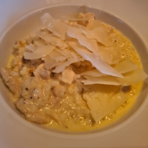 risotto de pollo y queso