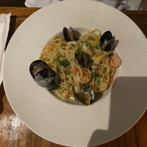 Spaguetti con mariscos