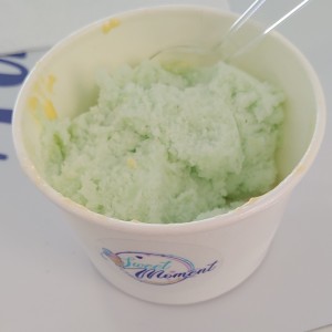 helado de limon y hierbabuena