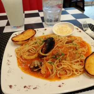 pasta de mariscos