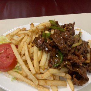 1/2 Bistec Picado con papas