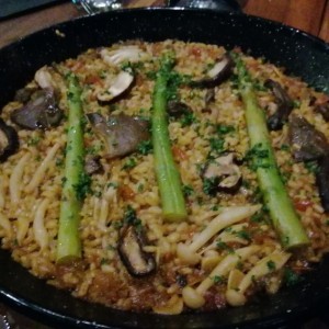 Arroz con hongos 