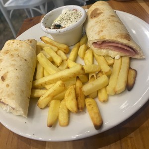 Papas y wrap