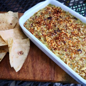 dip alcachofa y espinaca