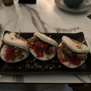 BAO BUNS DE POLLO JERK BBQ