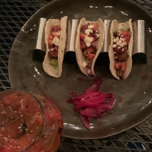 cobis tacos con Gin tonic