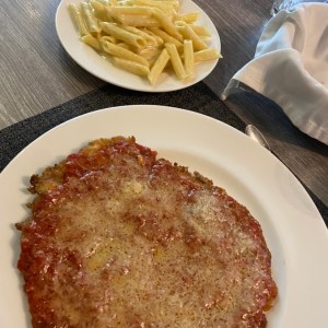 Milanesa de pollo a la parmesana 