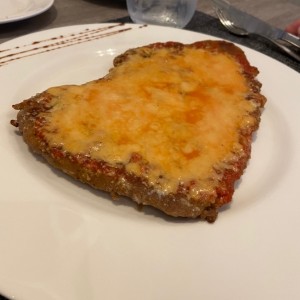 Milanesa de carne gratinada 