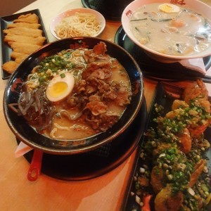 ramen, camarones