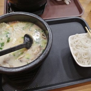 Sopa  de fideos con ribeye en caldo original