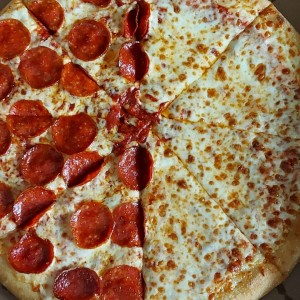 pizza doble sabor