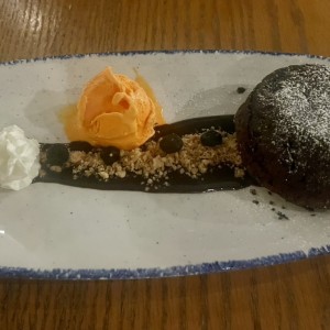 Volcan de chocolate