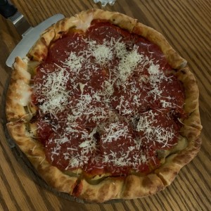 deep dish pizza