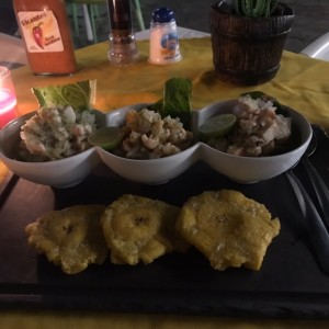 Trio de ceviche