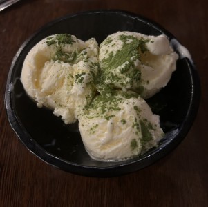 helado con matcha