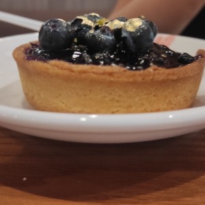 tarta de blueberry.