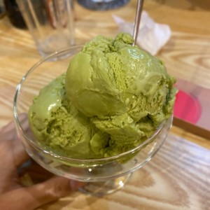 helado de matcha