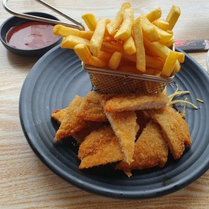 Chicken Nuggets with French Fries