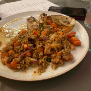 Pollo Lemon Grass con arroz tokio 