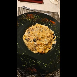 estofado de pollo fetuccini