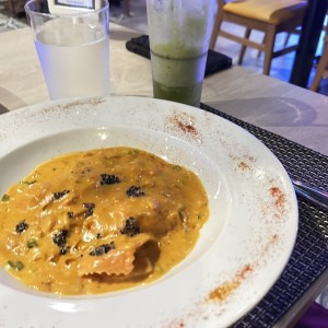Raviolis de Salmón Ahumado