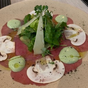 Carpaccio de res una excelente entrada