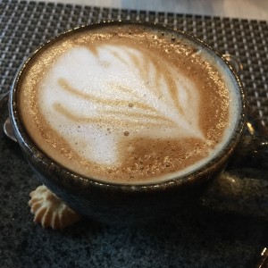 Capuccino con leche de almendras 