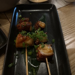 Brochetas Pulpo